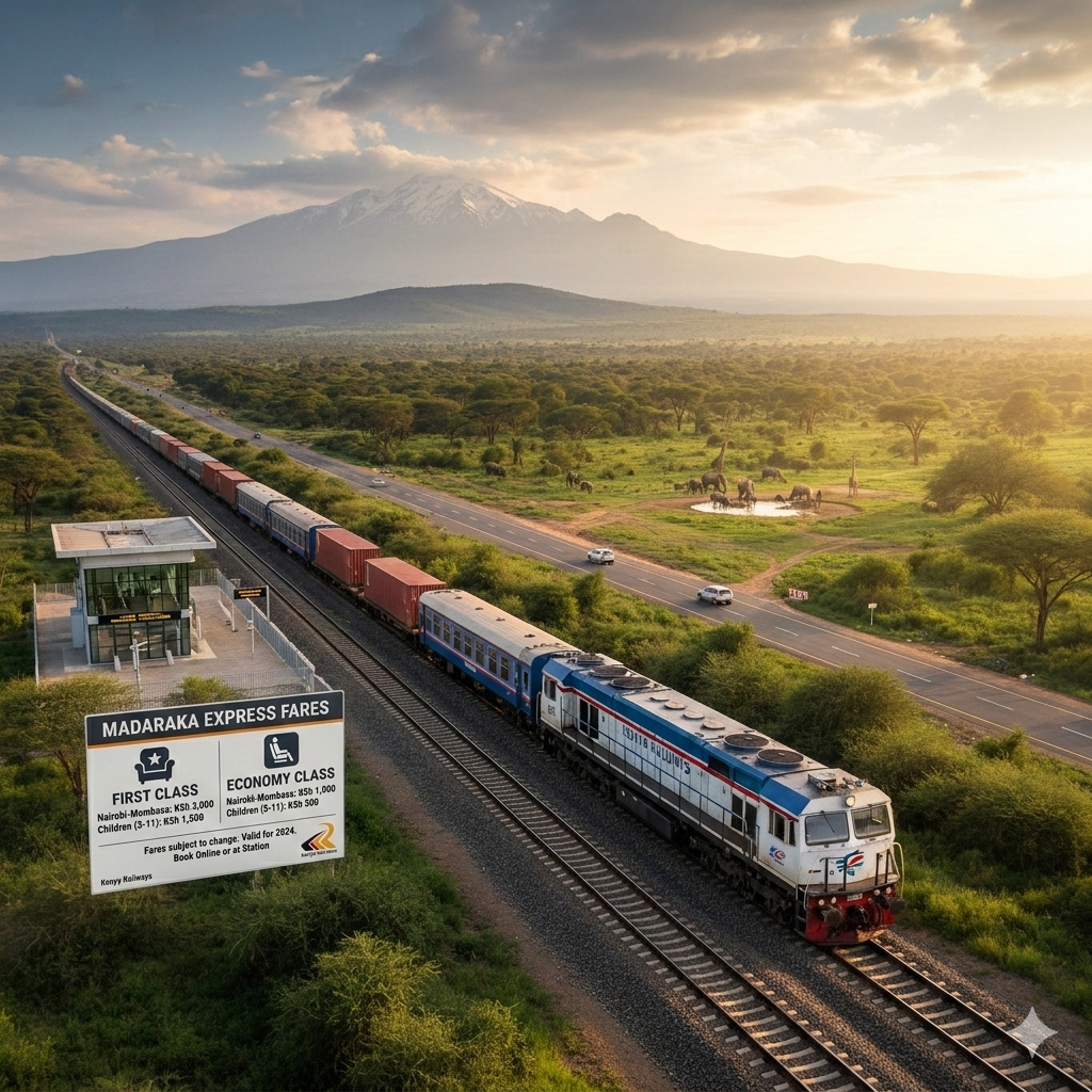 SGR Fare from Nairobi to Mombasa